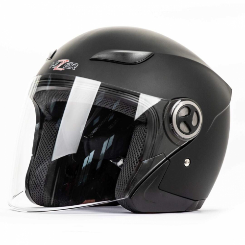 Шлем мото открытый HIZER 219 #2 matte-black
